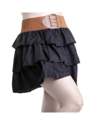 MINI FALDA MARRON