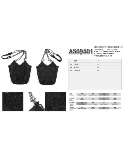 bolso negro gotico