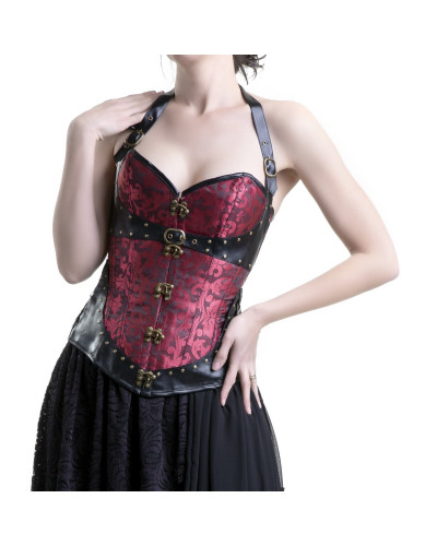 corset gris con tirantes