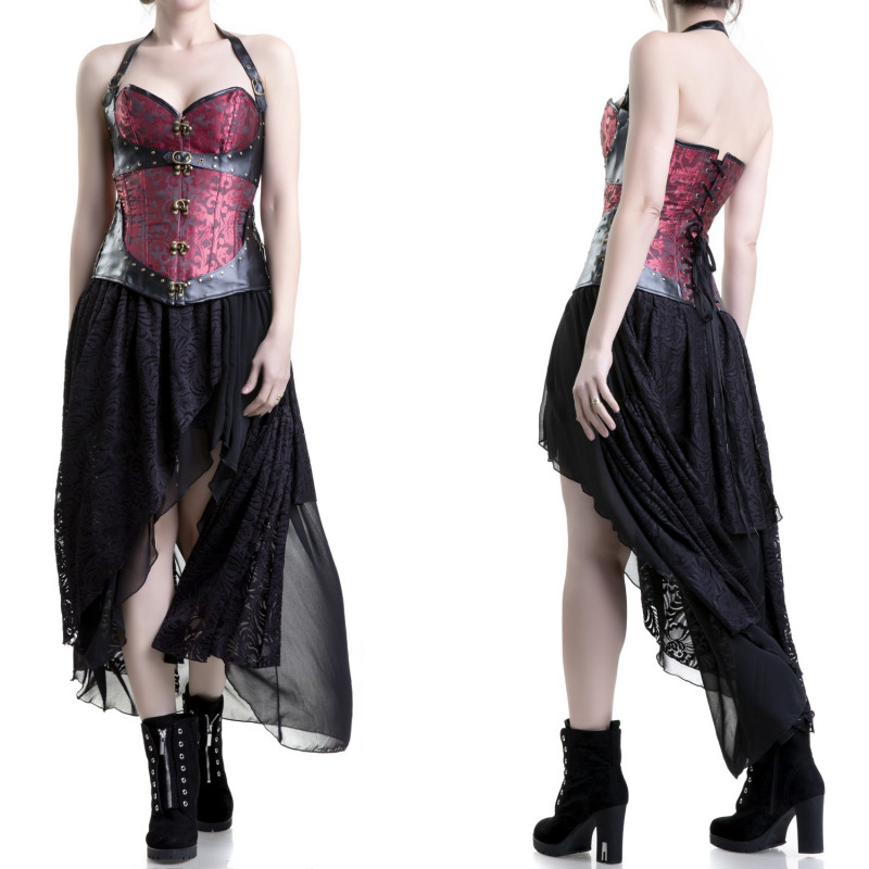 Red Corset with Straps