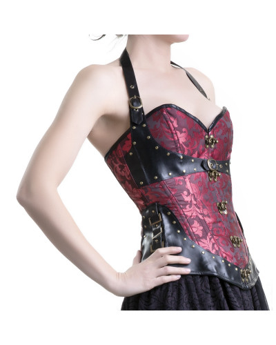 corset gris con tirantes