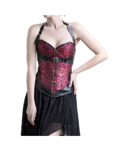 corset gris con tirantes