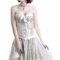 Corset Blanc et Doré