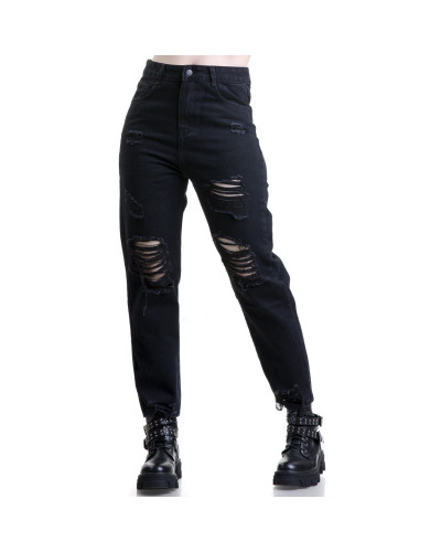 pantalon tejano tiro alto