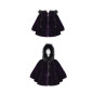 Poncho Lila con Capucha
