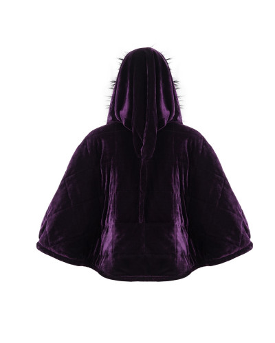 poncho lila gótico