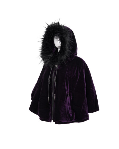 poncho lila gótico