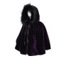 Poncho Lila con Capucha