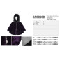 Poncho Lila con Capucha