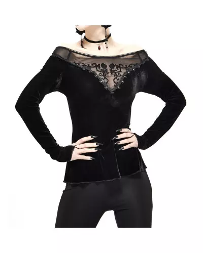 T-Shirt Made of Velvet and Tulle from Devil Fashion Brand at €39.90