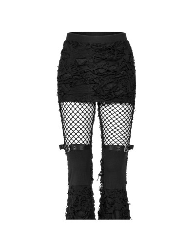 Black Leggings with Mesh