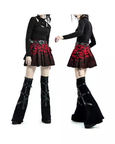 Black and Red Skirt from Punk Rave Brand at €60.00