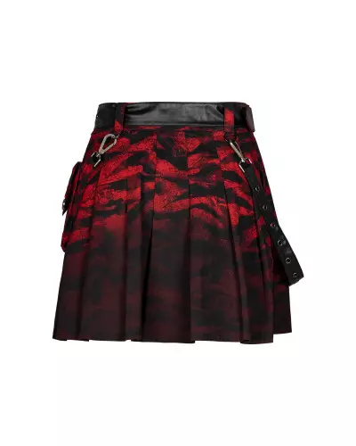 Jupe Noire et Rouge de la Marque Punk Rave à 60,00 €