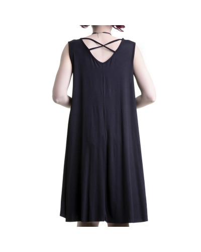 vestido ancho con tiras