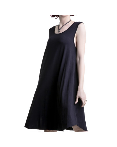 vestido ancho con tiras