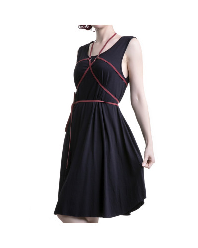 vestido ancho con tiras