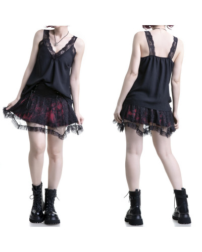 T-Shirt with Lace Straps