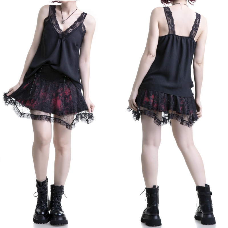T-Shirt with Lace Straps
