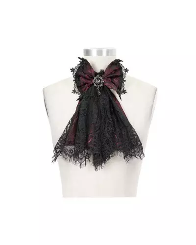 Black and Red Jabot