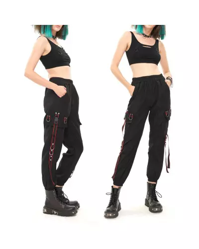 Black and Red Pants from Devil Fashion Brand at €71.00