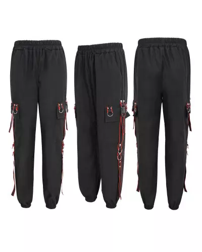 Black and Red Pants from Devil Fashion Brand at €71.00