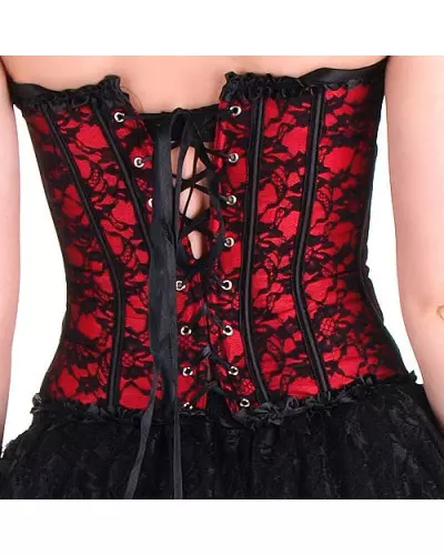 Red and Black Lace Corset from Style Brand at €29.00