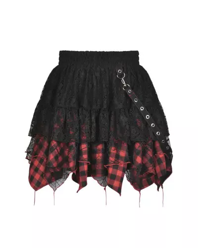 Skirt with Red and Black Tartan from Dark in love Brand at €50.90