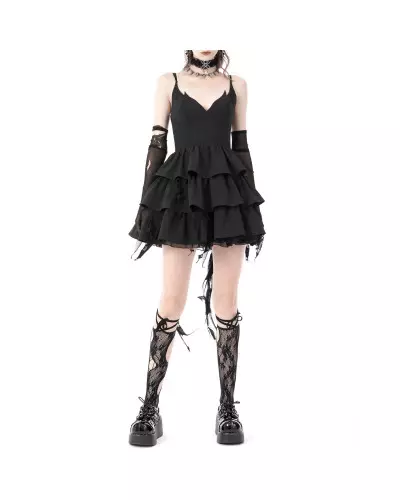 Kleid mit Schnürung der Dark in love-Marke für 62,95 €