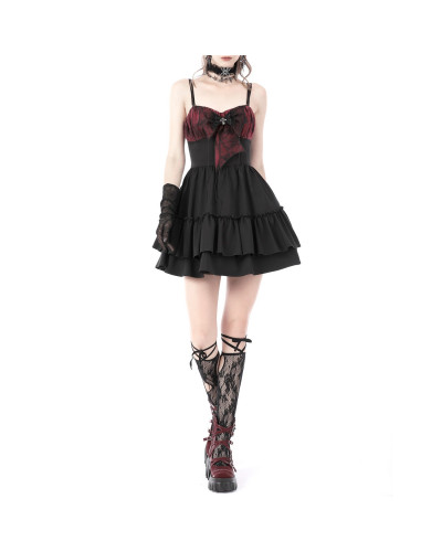Vestido Rojo y Negro