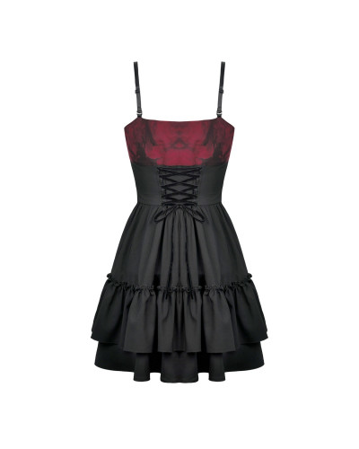 Vestido Rojo y Negro