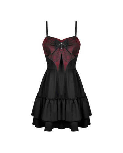 Vestido Rojo y Negro