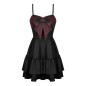 Vestido Rojo y Negro