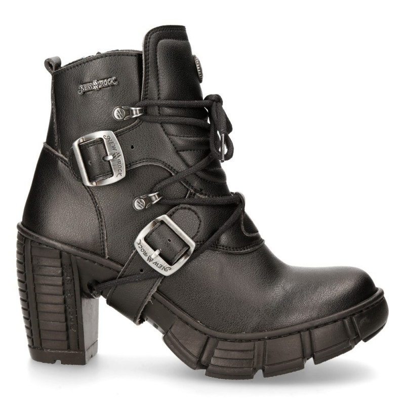 Black New Rock Booties