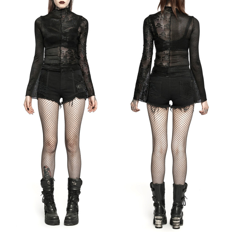 T-Shirt Asymétrique Noir