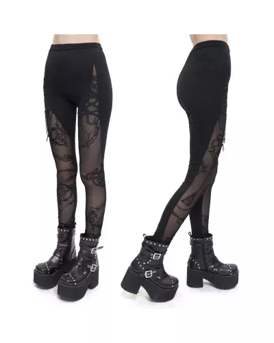 Black Transparent Leggings from Devil Fashion Brand at €47.50