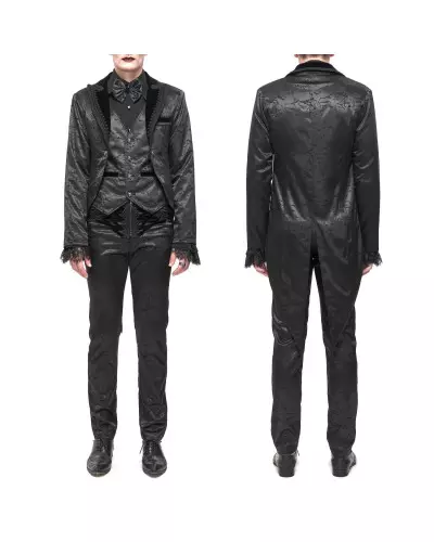Black Elegant Jacket for Men from Devil Fashion Brand at €125.00