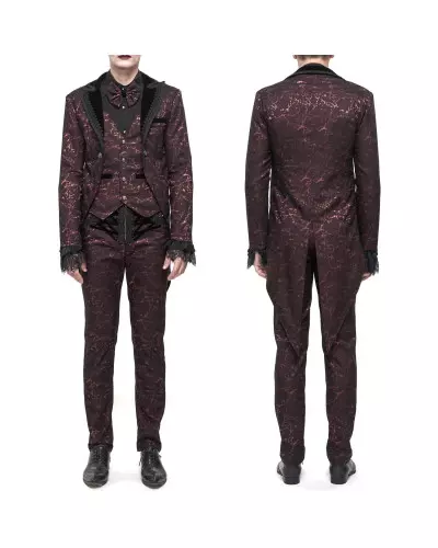 Rote Elegante Jacke für Männer der Devil Fashion-Marke für 125,00 €