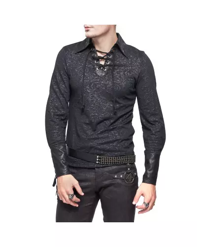 Bluse mit Schnürung für Männer der Devil Fashion-Marke für 59,00 €