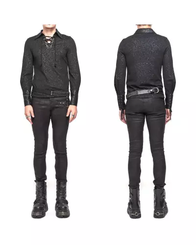 Blouse with Lacing for Men from Devil Fashion Brand at €59.00