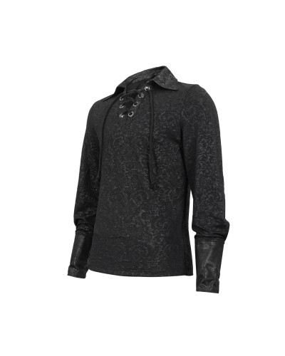 CAMISA TERCIOPELO VAMPIRO HOMBRE