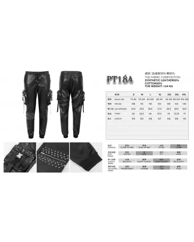 Pants with Studs for Men from Devil Fashion Brand at €111.50