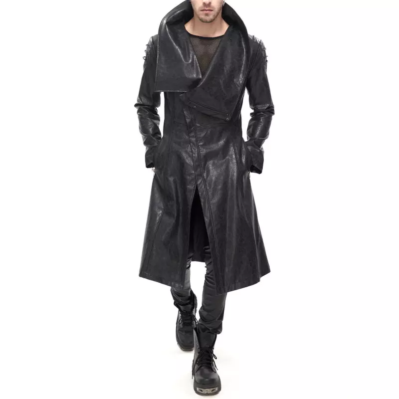 Long Black Jacket for Men from Devil Fashion Brand at €169.00