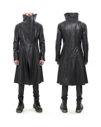 Lange Braune Jacke für Männer