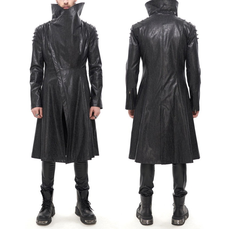 Long Black Jacket for Men