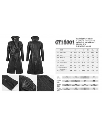 Chaqueta Larga Marrón para Hombre