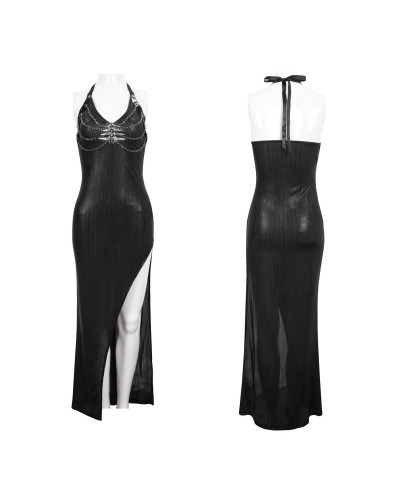 vestido con cadenas