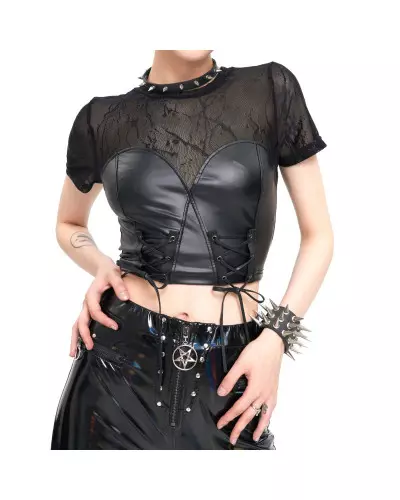 Schwarzes Top der Devil Fashion-Marke für 37,50 €