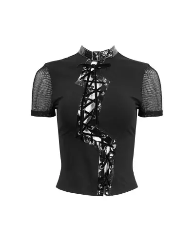 Black Asymmetric T-Shirt from Devil Fashion Brand at €46.50