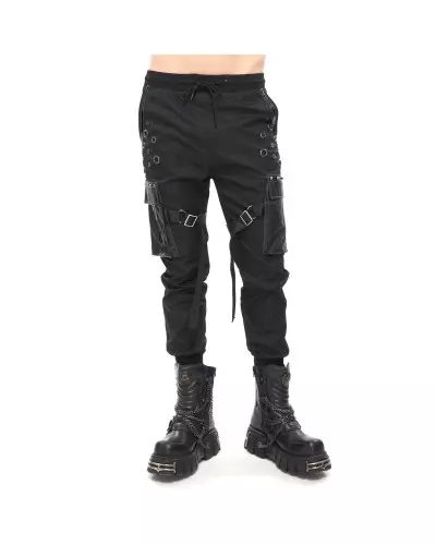 Pantalon Noir avec Poches pour Homme de la Marque Devil Fashion à 91,00 €