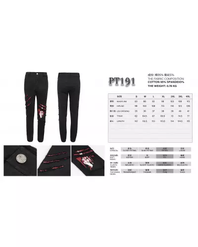 Asymmetrische Hose für Männer der Devil Fashion-Marke für 87,50 €